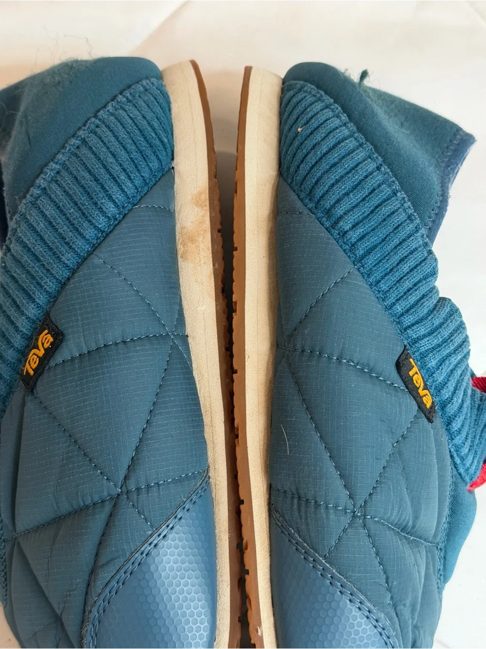 Teva Ember Moc Slip-Ons Quilted Blue Slipper Shoes Men’s Sz 10